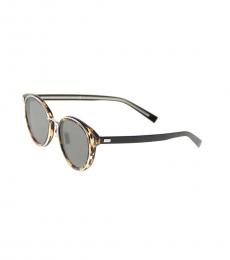 Christian Dior Grey Turtle Round Sunglasses