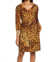 Leopard Print Spots Dress