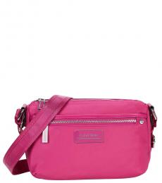 Pink Logo Medium Crossbody Bag