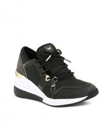 Michael Kors Black Liv Trainer Canvas Sneakers