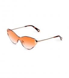 Orange Cat Eye Sunglasses