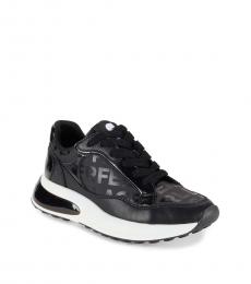Karl Lagerfeld Black Logo Low Top Sneakers