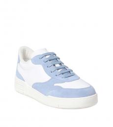 Moschino Blue Lace Up Sneakers
