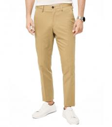 Michael Kors Khaki Slim-Fit Stretch-Cotton Trousers