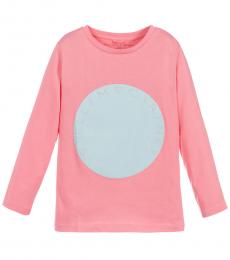 Stella McCartney Little Girls Pink Logo T-Shirt