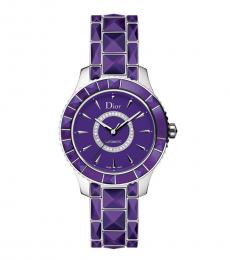 Christian Dior Purple Christal Automatic Watch