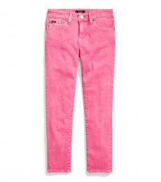 Ralph Lauren Girls Pink Tompkins Skinny Fit Jeans
