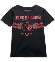 True Religion Little Boys Black Logo Graphic T-Shirt