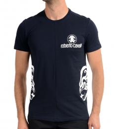 Navy Blue Graphic Print T-Shirt