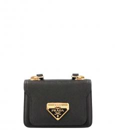 Prada Black Triangle Logo Mini Crossbody