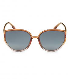 Christian Dior Gold Geometric Sunglasses