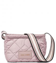 Pink Quilted Medium Crossbody Bag