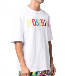 Moschino White Graphic Logo T-Shirt