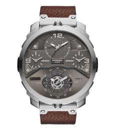 Diesel Brown Machinus Grey Dial Watch