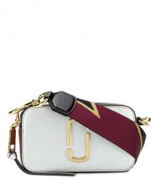 Marc Jacobs Silver Snapshot Small Crossbody Bag