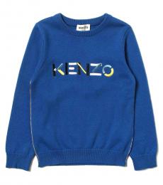 Kenzo Boys Blue Logo Sweater