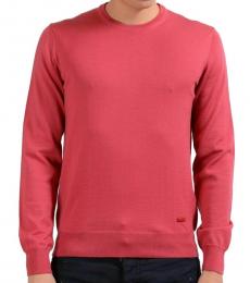 Armani Collezioni Peach Solid Crewneck Sweater