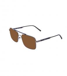 Salvatore Ferragamo Metal-Black Square Sunglasses