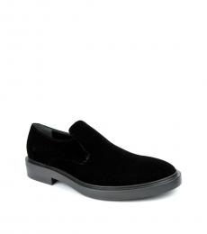 Balenciaga Black Velvet Loafers
