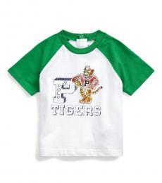Ralph Lauren Baby Boys White Tigers Baseball T-Shirt