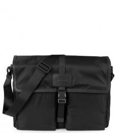 Cole Haan Black Zerogrand Field Large Messenger Bag