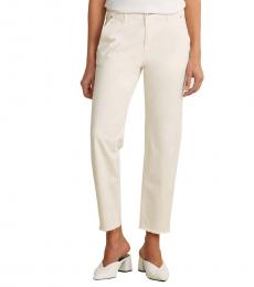 Rag And Bone White Distressed Cuff Chino Pants