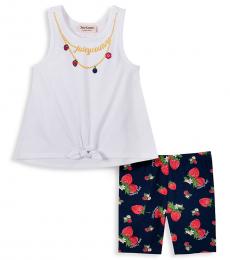 Juicy Couture 2 Piece Top/Shorts Set (Little Girls)