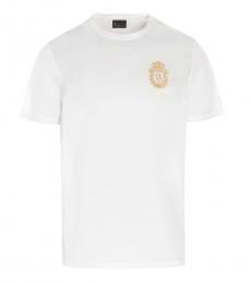 Billionaire White Logo Crest T-Shirt