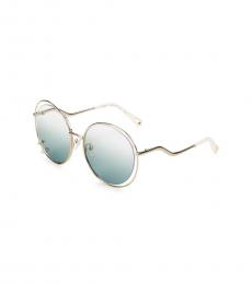 Chloe Green Round Butterfly Sunglasses