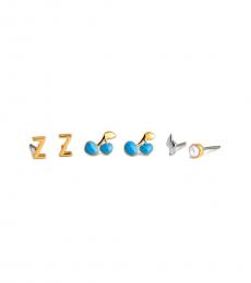 Coach Golden Z Initial Earrings Set