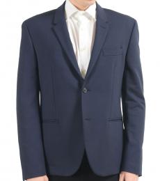 Versace Collection Blue Two Button Blazer