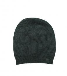 Emporio Armani Grey-Charcoal Knitted Beanie