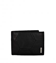 Bikkembergs Black Traditional Coin Pocket Wallet