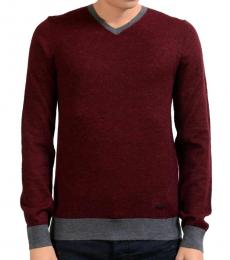 Armani Collezioni Cherry V-Neck Sweater