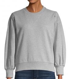 Rebecca Minkoff Heather Grey Balloon-Sleeve Sweatshirt