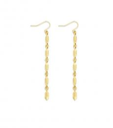 Gold Linear Dangle Earrings