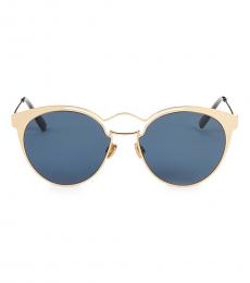 Christian Dior Rose Gold Round Sunglasses