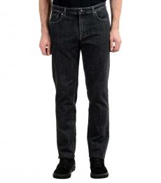 Versace Collection Dark Gray Stretch Classic Jeans