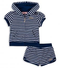 Juicy Couture 2 Piece Hoodie/Shorts Set (Little Girls)