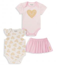 Juicy Couture 3 Piece Bodysuits/Skirt Set (Baby Girls)
