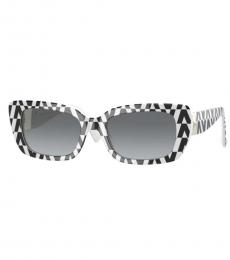 Black & White Rectangular Sunglasses