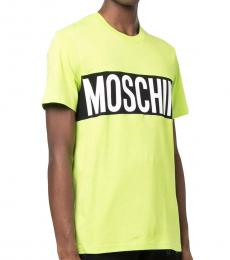 Moschino Neon Green Front Logo T-Shirt