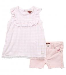 7 For All Mankind 2 Piece Top/Shorts Set ( Little Girl)