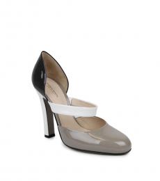 Grey Patent Leather Heels