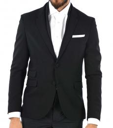 Neil Barrett Black Single Breast Tuxedo Blazer