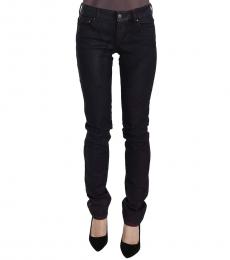 Black Low Waist Skinny Denim Jeans
