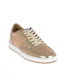 Gold Patent Leather Sneakers
