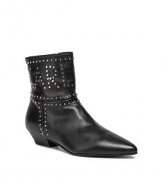 Karl Lagerfeld Black Side Logo Boots