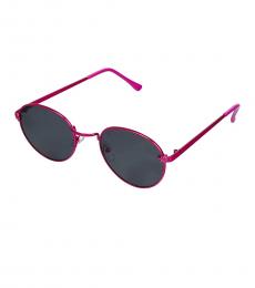 Dark Pink Fleur Sunglasses