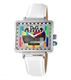 Dolce & Gabbana White Retro Dial Watch